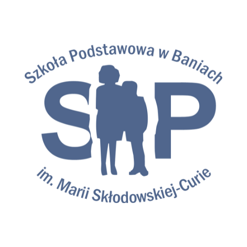 Logo: Szkoła Podstawowa im. Marii Skłodowskiej-Curie w Baniach